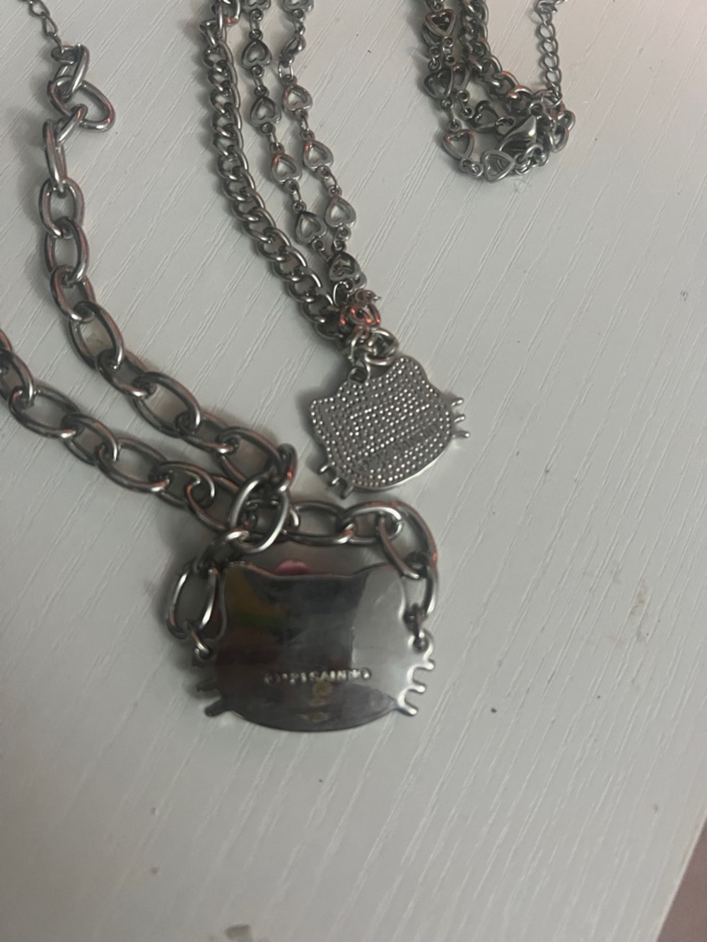 Sanrio Hello Kitty Silver Necklace and Choker - Picture 4 of 4